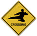 Ninja Crossing Martial Arts Road Art Rendering - Prints54.com