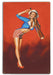 On Watch Patriotic Salute Vintage Pin-Up Girl Art Rendering - Prints54.com