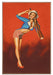 On Watch Patriotic Salute Vintage Pin-Up Girl Art Rendering - Prints54.com