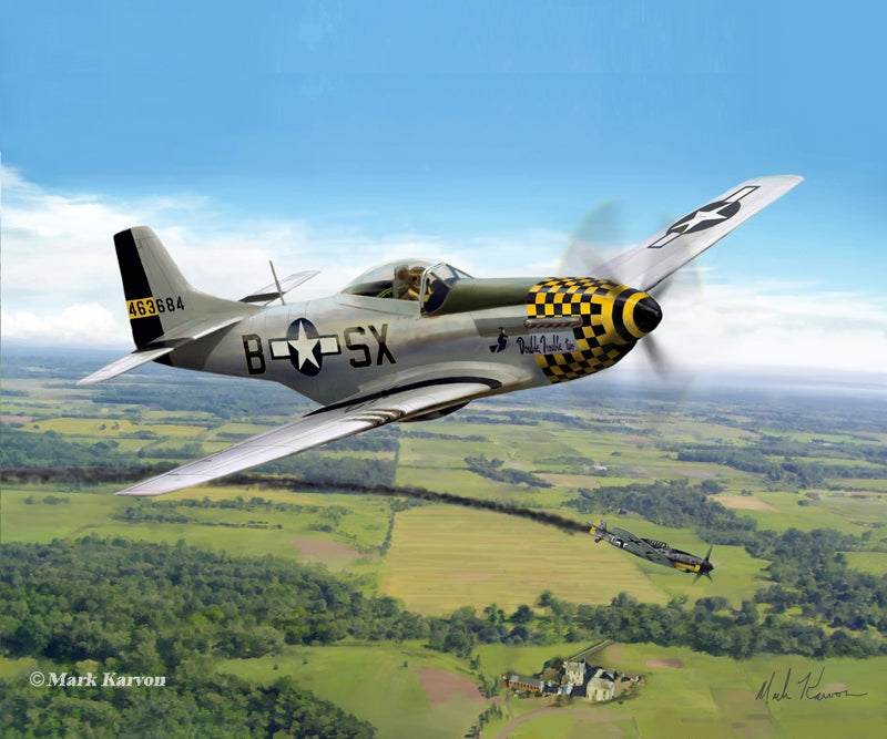 P-51 Mustang Art Rendering - Prints54.com