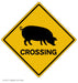 Pig Crossing Art Rendering - Prints54.com