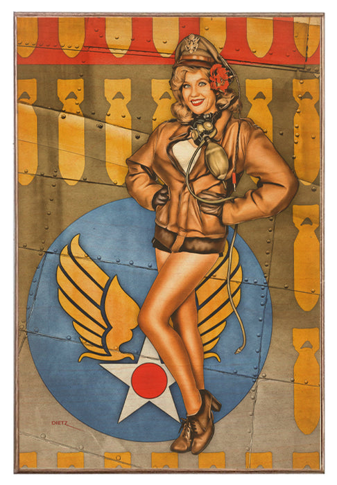 Pilot of your Dreams Pin-Up Girl Art Rendering - Prints54.com