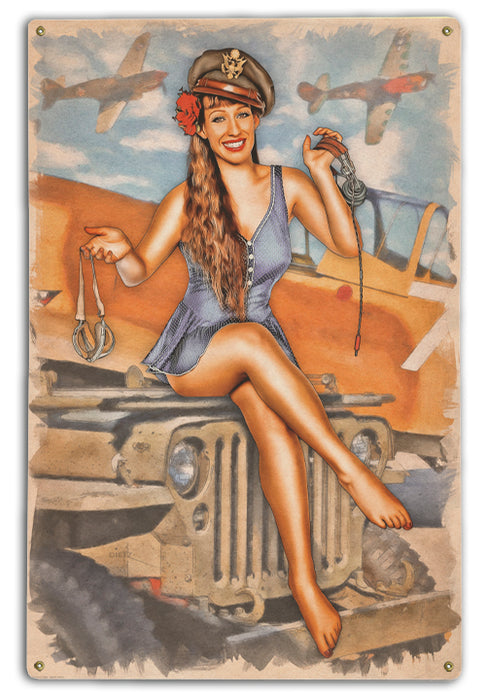 Pilot's Dream WW2 Vintage Military Pin-Up Art Rendering - Prints54.com