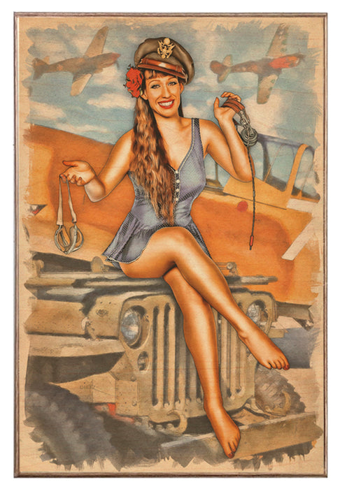 Pilot's Dream WW2 Vintage Military Pin-Up Art Rendering - Prints54.com