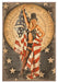 Presidents Day Holiday POTUS Patriotic Vintage Pin-Up Girl Art Rendering - Prints54.com