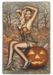 Pumpkin Patch Surprise Halloween Jack-O-Lantern Vintage Pin-Up Girl Art Rendering - Prints54.com