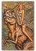 Queen of the Dinosaurs T-Rex Vintage Jungle Pin-Up Girl Art Rendering - Prints54.com