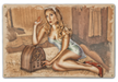 Radio Beauty Vintage Pin-Up Girl Art Rendering - Prints54.com