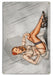 Rainy Day Vintage Pin-Up Girl Art Rendering - Prints54.com