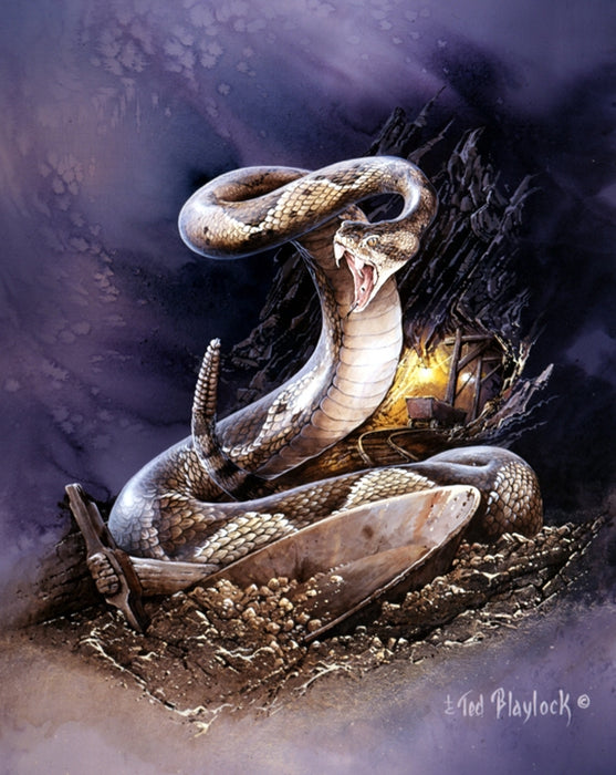 Rattlesnake Art Rendering - Prints54.com