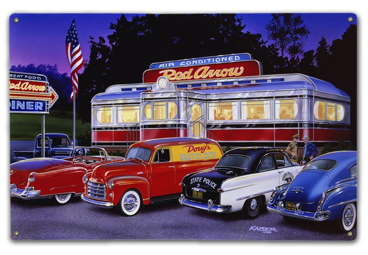 Red Arrow Diner - Prints54.com