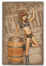 Richly Rewarded Cowgirl Western Vintage Pin-Up Girl Art Rendering - Prints54.com