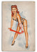 Rockabilly Redhead 1940's Vintage Pin-Up Art Rendering - Prints54.com