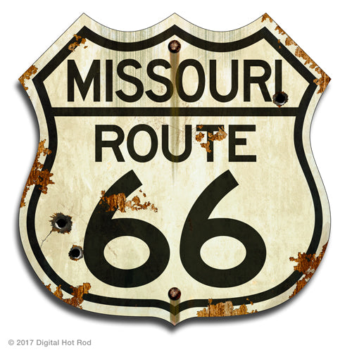 Route 66 - MO Art Rendering - Prints54.com