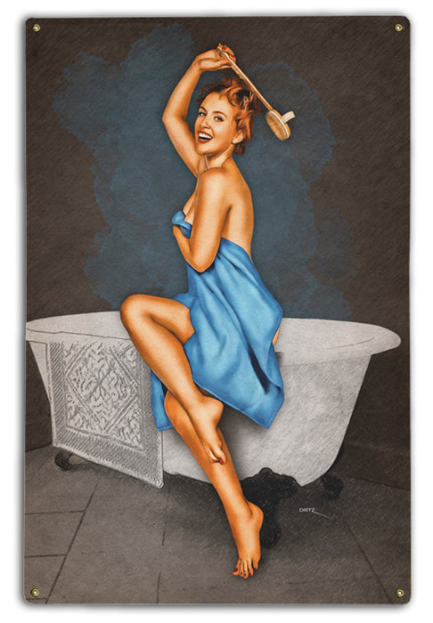 Scruba Duba Vintage Pin-Up Girl Art Rendering - Prints54.com