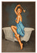 Scruba Duba Vintage Pin-Up Girl Art Rendering - Prints54.com