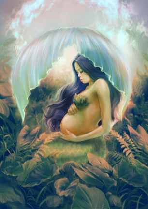 Nurturer Motherhood Fantasy Nature Art Rendering - Prints54.com