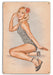 So Glad you Called Vintage Pin-Up Girl Art Rendering - Prints54.com