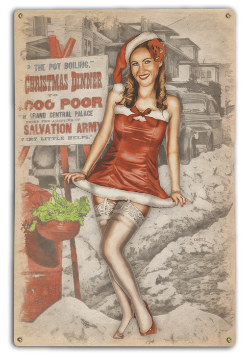 Spare Change? Vintage Pin-Up Girl Art Rendering - Prints54.com