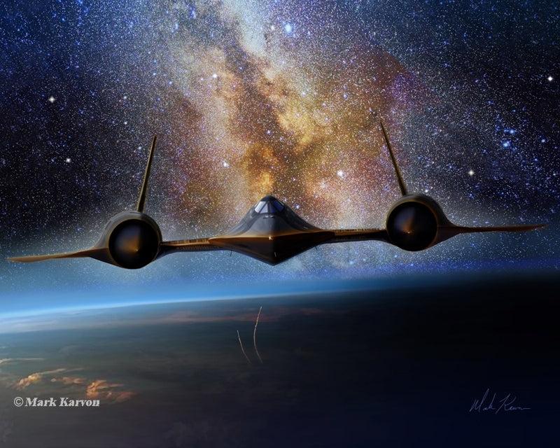 SR-71 Blackbird Art Rendering - Prints54.com