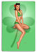 St. Patrick's Day Vintage Pin-Up Girl Art Rendering - Prints54.com