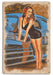 Swimsuit Summer Vintage pin-Up Girl Art Rendering - Prints54.com