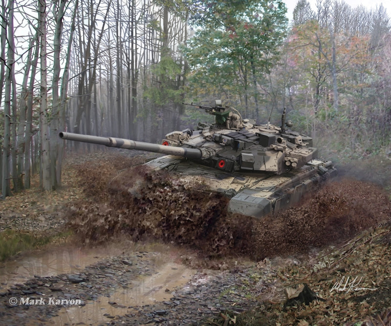 T-90 MBT Art Rendering - Prints54.com