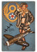 Thunderbolt Salute 8th Air Force WW2 Pin-Up Girl Art Rendering - Prints54.com