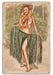 Tropical Tease Vintage Pin-Up Girl Art Rendering - Prints54.com