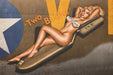 Two Beauts WW2 Bomber Nose Art Pin-Up Girl Art Rendering - Prints54.com