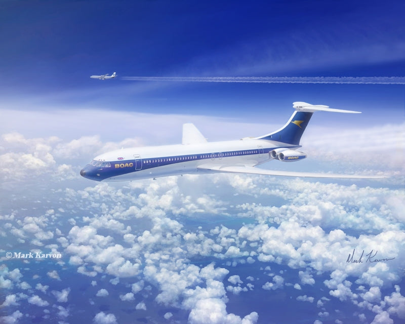 Vickers Super VC10 Art Rendering - Prints54.com