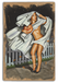 Halloween Vintage Pin-Up Girl Windy Reveal Ghost Art Rendering - Prints54.com