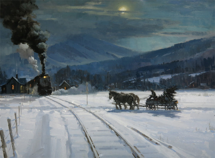 Winter Crossing Art Rendering - Prints54.com