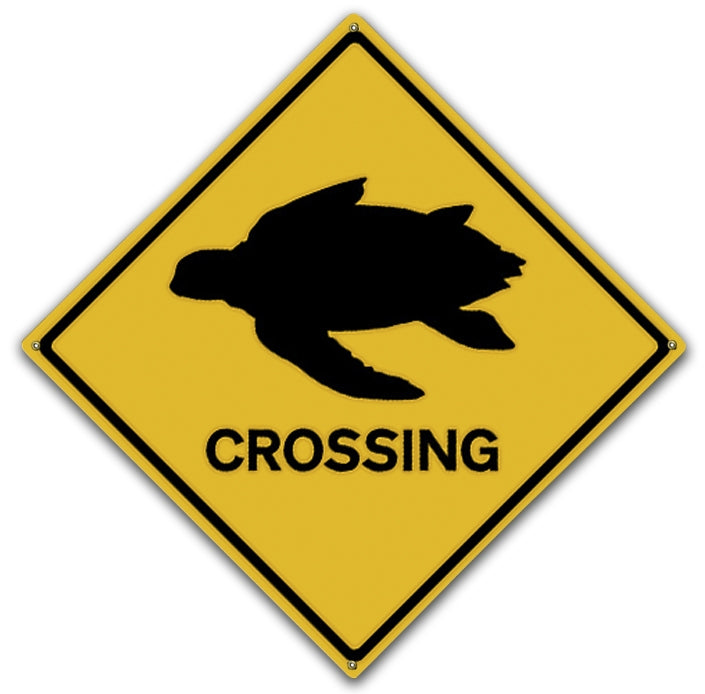 Sea Turtle Crossing Art Rendering - Prints54.com