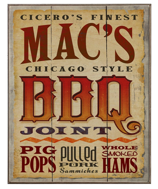 Mac's BBQ Joint Art Rendering - Prints54.com