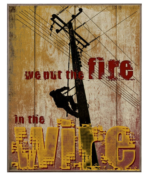 Fire in the Wire Art Rendering - Prints54.com
