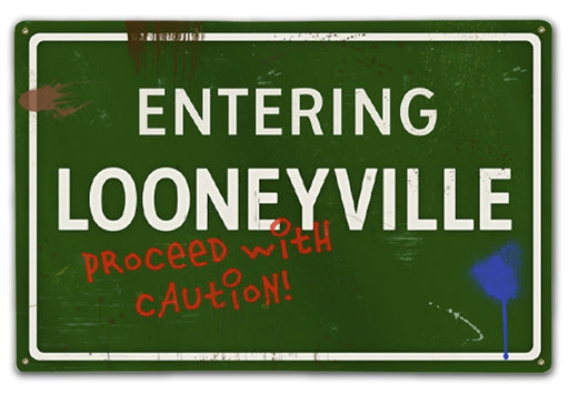 Looneyville-Caution - Prints54.com