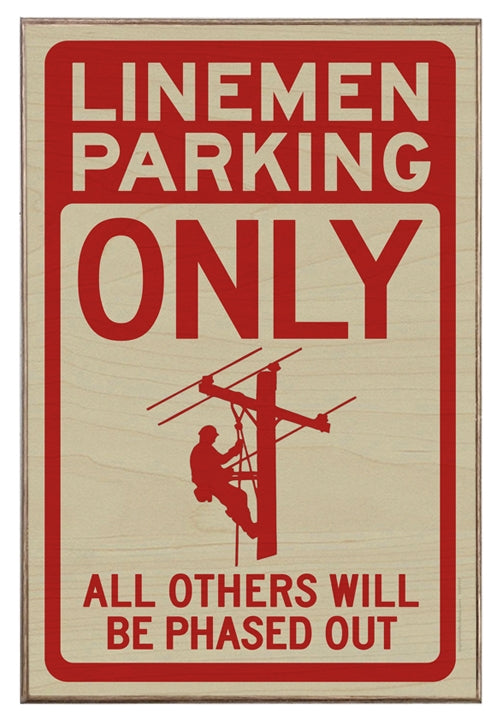 Lineman Parking Phased Out (Red) Art Rendering - Prints54.com