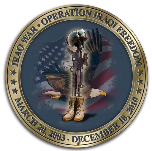 OIF Operation Iraqi Freedom Military Wall Art Rendering - Prints54.com