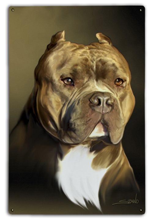 American Pit Bull Terrier 5 Art Rendering - Prints54.com