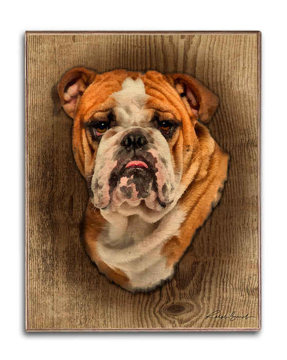 Bulldog Portrait Art Rendering - Prints54.com