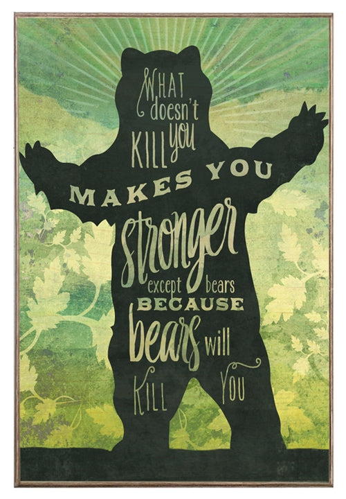 That Which Doesn't Kill You Bears Wildlife Art Rendering - Prints54.com