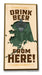 Drink Beer from "Your State" Bottle Opener Art Rendering - Prints54.com