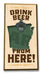 Drink Beer from "Your State" Bottle Opener Art Rendering - Prints54.com