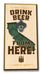 Drink Beer from "Your State" Bottle Opener Art Rendering - Prints54.com