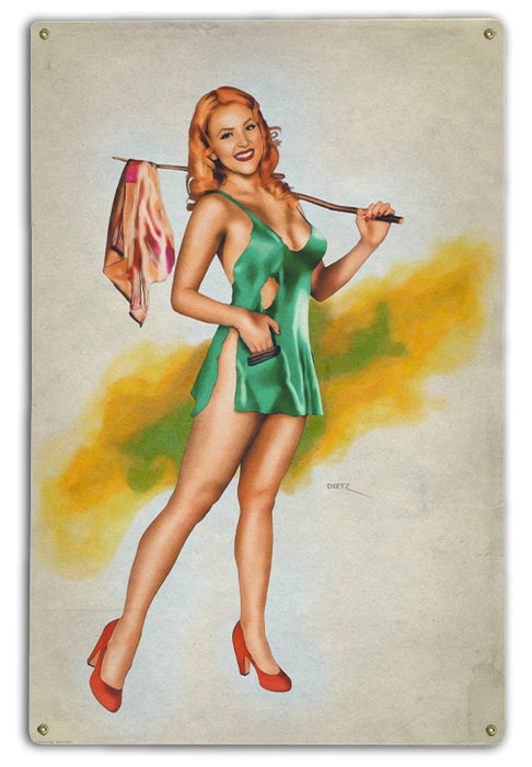 Beggar Pin-Up Girl Art Rendering - Prints54.com