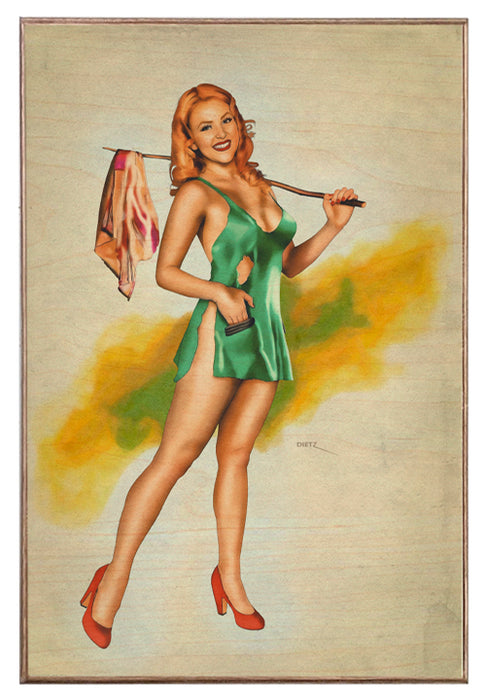 Beggar Pin-Up Girl Art Rendering - Prints54.com