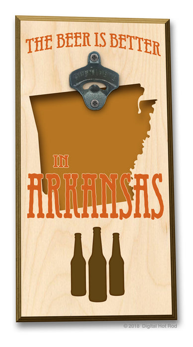 The Beer is Better in "Your State" Bottle Opener Art Rendering - Prints54.com