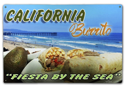 California Burrito Retro Foodie Mexican Food Art Rendering - Prints54.com