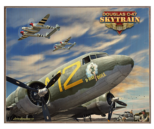 C-47 Skytrain Art Rendering - Prints54.com